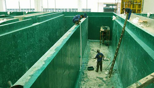 電鍍廠(chǎng)水泥池防腐